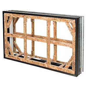 Cadre pour fenêtre de fondations (2 sections) 56 po x 32 po x 8 po