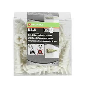 Chevilles d'ancrage en nylon n° 6S Pqt/50