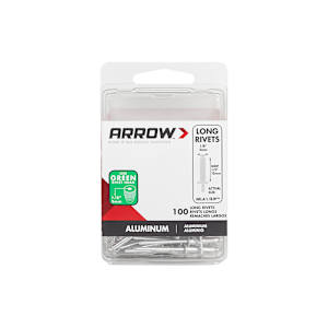 Rivets d'aluminium longs 1/8 po Pqt/100