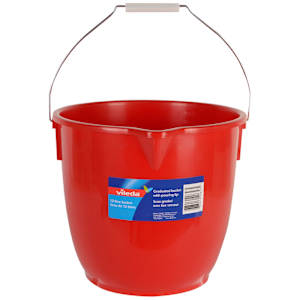VILEDA Plastic Graduated Bucket with Pouring Spout 12 L