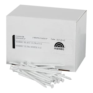 White Maibec Finition Nails3 in. 1 lb