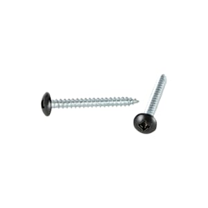 Black Fascia Screws 1 1/2 in. n° 8 R.H. Pkg/100