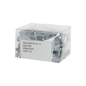 Black Fascia Screws 1 1/2 in. n° 8 R.H. Pkg/100