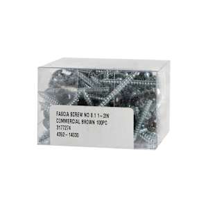 Comercial Brown Fascia Screws 1 1/2 in. n° 8 R.H. Pkg/100