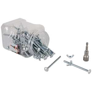 Boulons et écrous pour abri d'auto 1/4 po x 4 po Pqt/40