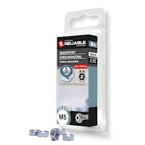 Écrous hexagonaux M5 Pqt/8