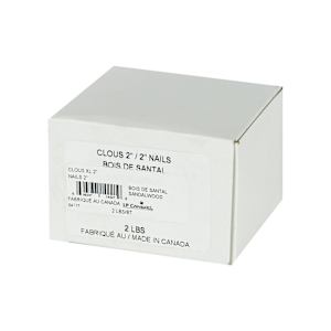 Clous à revêtement 2 po bois de santal boîte de 2 lb