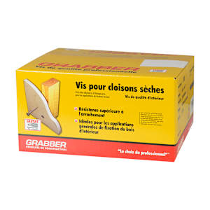 Vis à gypse à gros filets 1 1/4 po n° 6 Pqt/8 000
