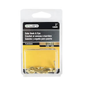2 in. Gate Hooks & Eyes Pkg/2