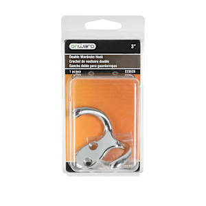 3 in. Double Clothe Hook