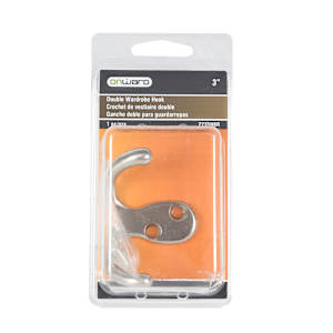 3 in. Double Clothe Hook