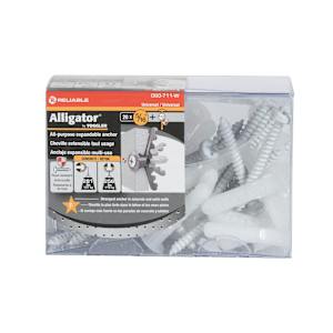 Chevilles d'ancrage Alligator 5/16 po Pqt/20