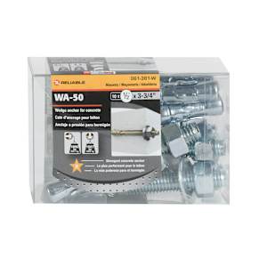 Concrete Anchors 1/2 in. x 3 3/4 in. Pkg/10
