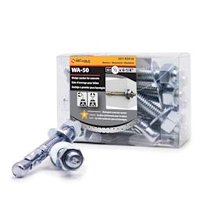 Concrete Anchors 1/2 in. x 4 1/4 in. Pkg/10