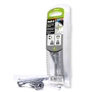 Wall-It Drywall Anchors, 6/32 in. x 2 1/2 in. Pkg/2