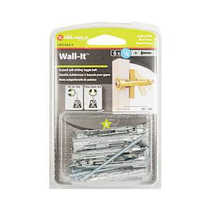 Chevilles pour gypse Wall-It 6/32 po x 2 1/2 po Pqt/6