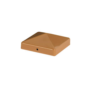 PYLEX Metal Post Cap Cedar 4 in. x 4 in.