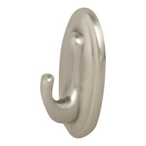 3M Brushed Nickel Adhesive Decorative Hook