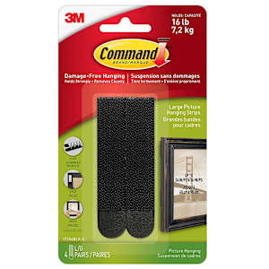 3M Adhesive Hanging Strips3-3/4 in. Pkg/4