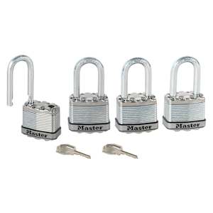 Identical Magnum Padlocks - 1-1/2 in. (4-Pack)