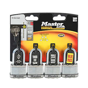Identical Magnum Padlocks - 1-1/2 in. (4-Pack)