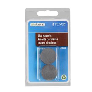 Disc Magnets 1 in. x 5/32 in. Pkg/6
