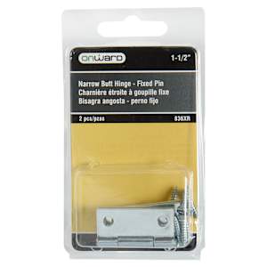 Narrow Butt Hinges 1 1/2 in. Pkg/2