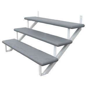 PYLEX 3-Step White Aluminum Stair Stringer Collection 10.