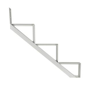 PYLEX 3-Step White Aluminum Stair Stringer Collection 10.