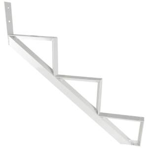 PYLEX 3-Step White Aluminum Stair Stringer Collection 10.