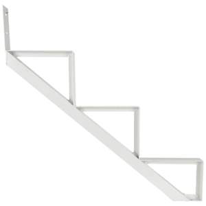 PYLEX 3-Step White Aluminum Stair Stringer Collection 10.