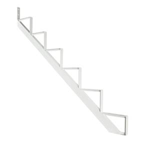 Limon d'escalier en aluminium blanc 6 marches Collection 10. PYLEX
