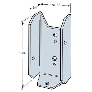 ZMAX Fence Bracket Joist Hanger 2 in. x 4 in. (FB24Z Series)