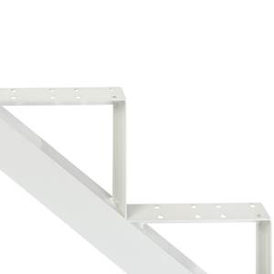 Limon d'escalier en aluminium blanc 7 marches Collection 10. PYLEX