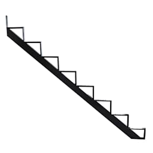 Limon d'escalier en aluminium noir 8 marches PYLEX