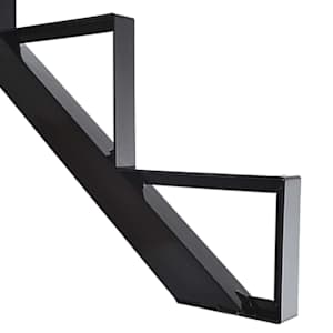 PYLEX 11-Step Black Aluminum Stair Riser