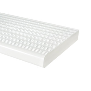 PYLEX White Aluminum Step 36 in. Collection 10.