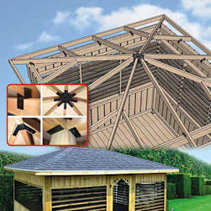 Supports d'assemblage pour toiture d'abri soleil PYLEX