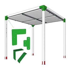 Équerres pour pergola Ens/4 PYLEX
