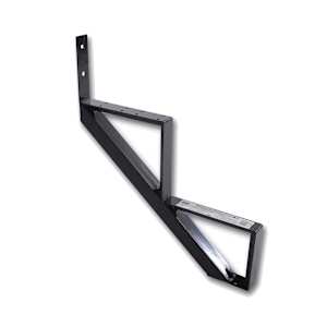 PYLEX 2-Step Black Aluminum Stair Stringer Collection 10.