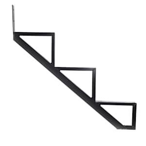PYLEX 3-Step Black Aluminum Stair Stringer Collection 10.