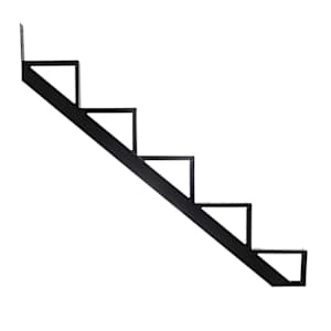 Limon d'escalier en aluminium noir 5 marches Collection 10. PYLEX