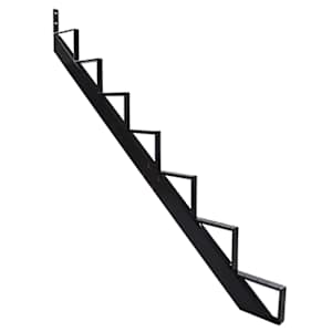 PYLEX 7-Step Black Aluminum Stair Stringer Collection 10.