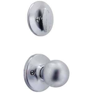Kingsway Entry Key Handleset Door Satin Chrome