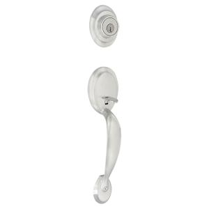 Kingsway Entry Key Handleset Door Satin Chrome