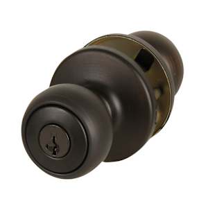 Fairfax Keyed Entry Door Knob Venetian Bronze