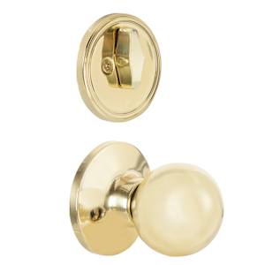 Daytona Entry Key Handleset Door Brass