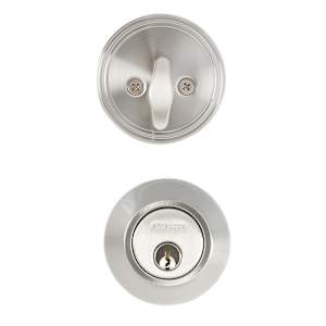Keyed Deadbolt Lock Satin Nickel