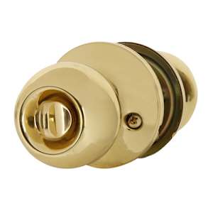 Regina Bathroom Door Knob Brass