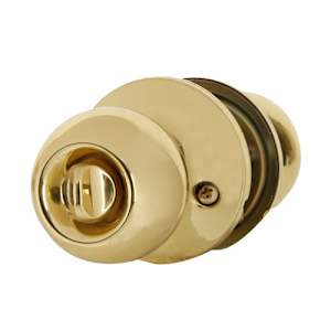 Regina Keyed Entry Door Knob Brass